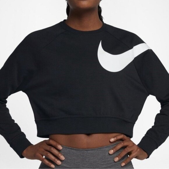 Nike Versa Cropped Sweatshirt, Black, XS - Picture 12 of 15